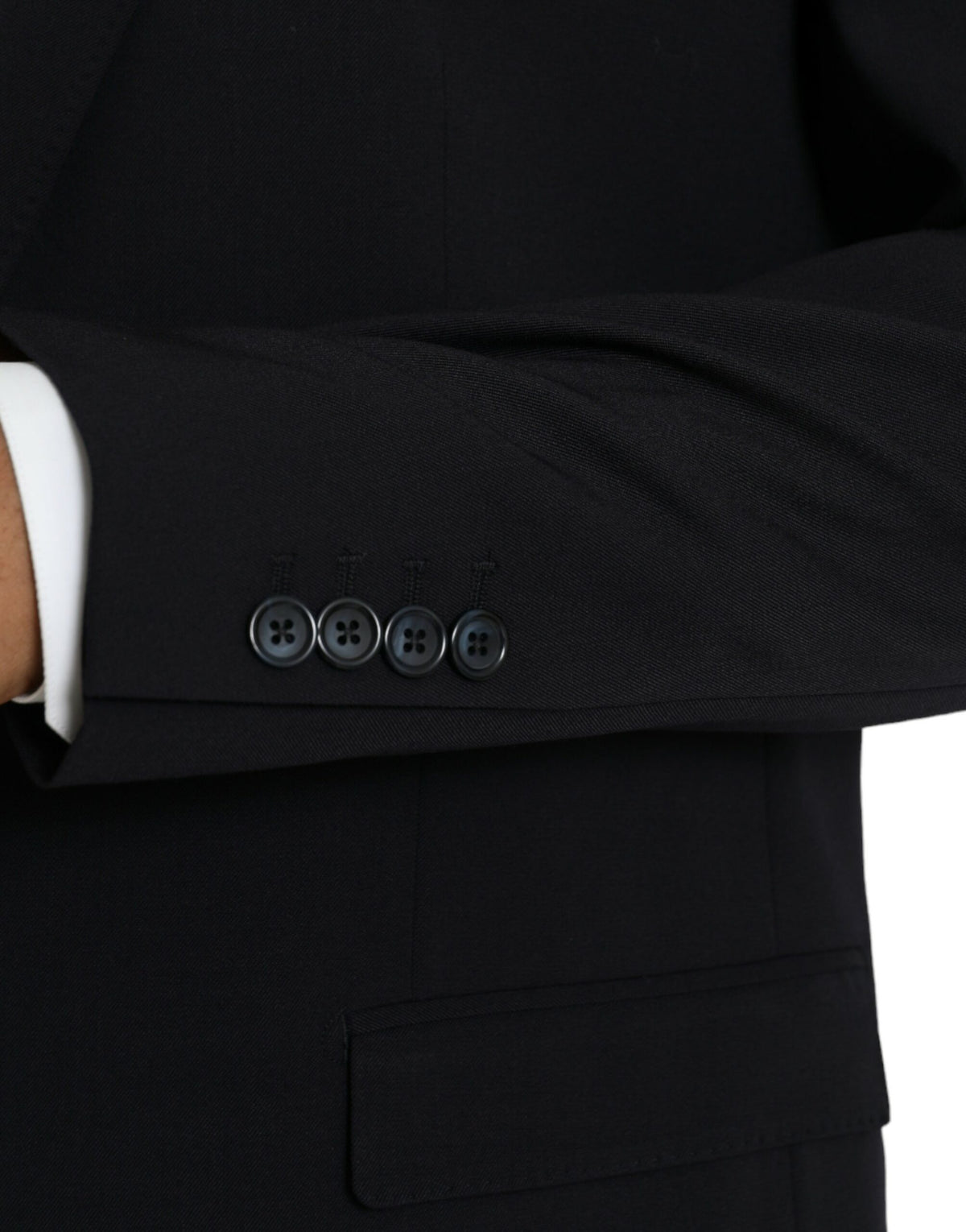 Dolce & Gabbana Dark Blue MARTINI Single Breasted Coat Men's Blazer
