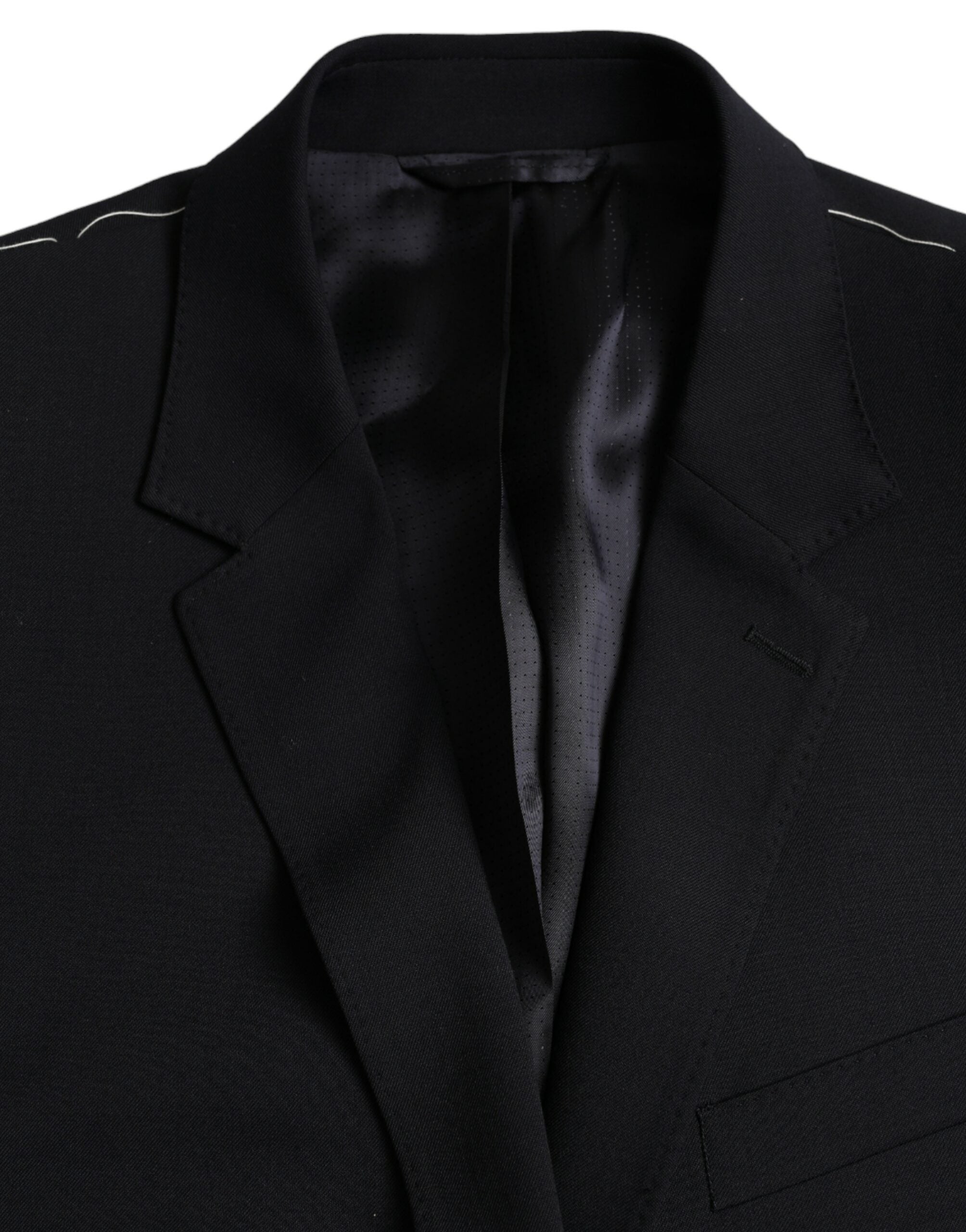 Dolce & Gabbana Dark Blue MARTINI Single Breasted Coat Men's Blazer