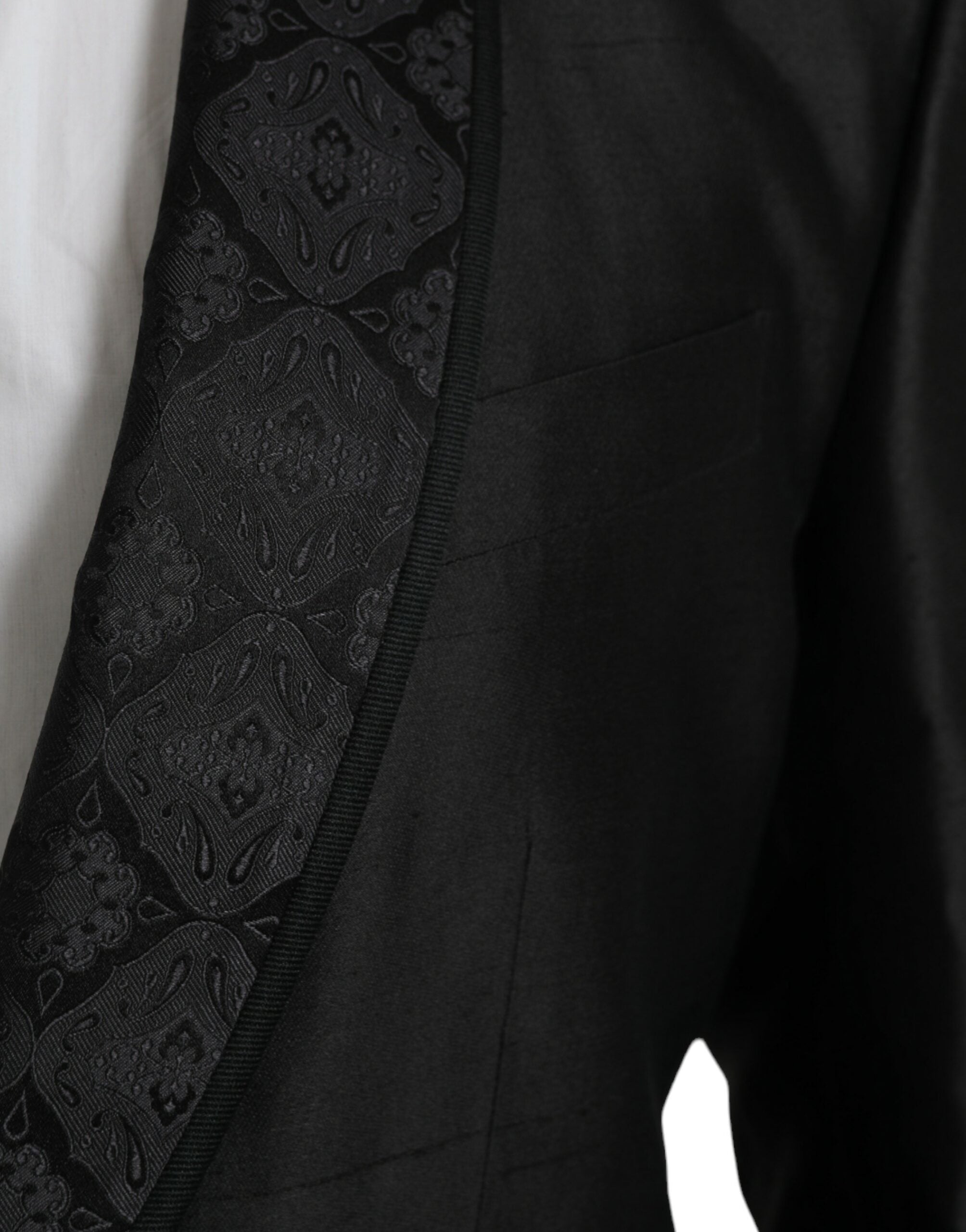 Dolce & Gabbana Black MARTINI Single Breasted Coat Men's Blazer