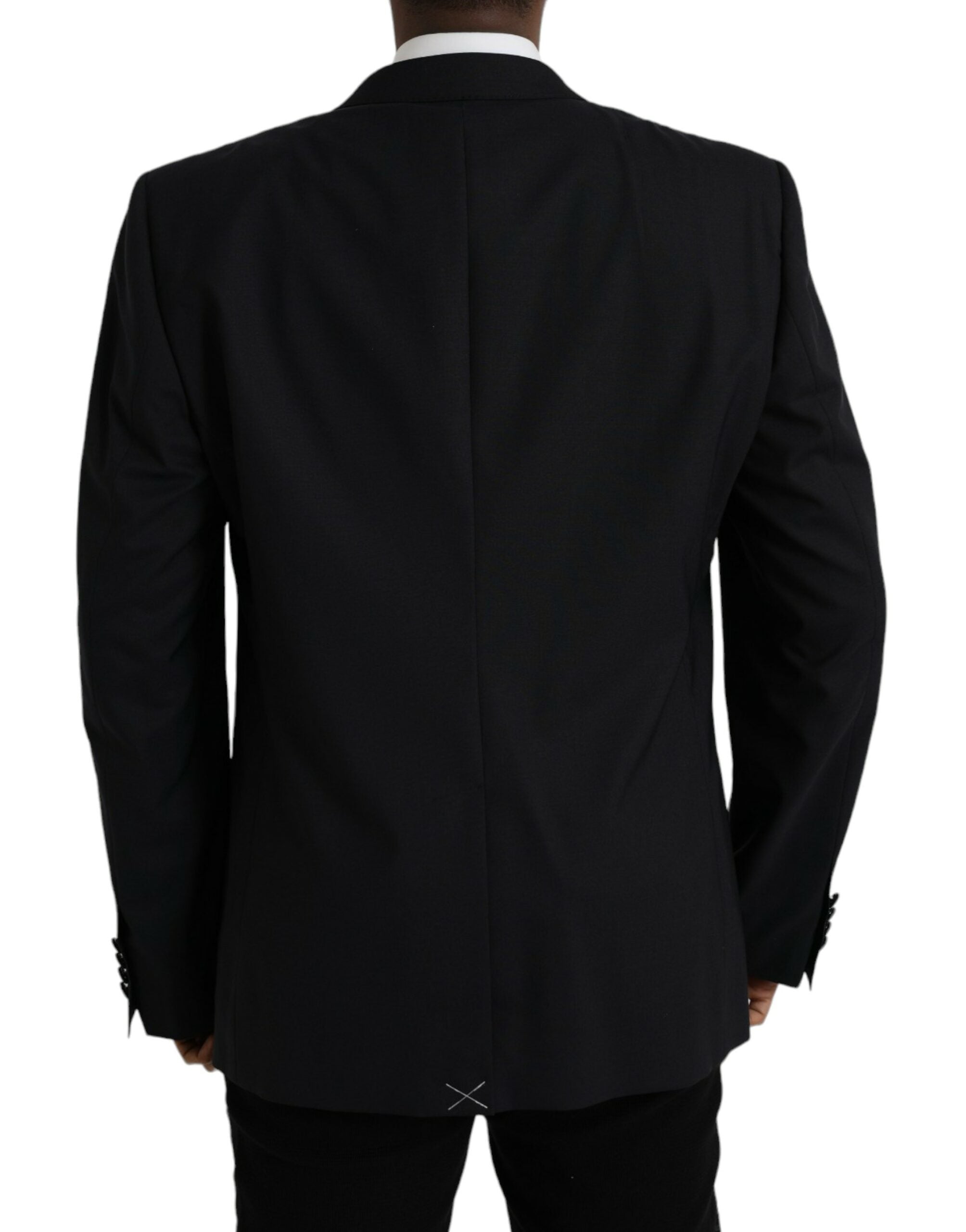 Dolce & Gabbana Blue MARTINI Single Breasted Coat Men's Blazer