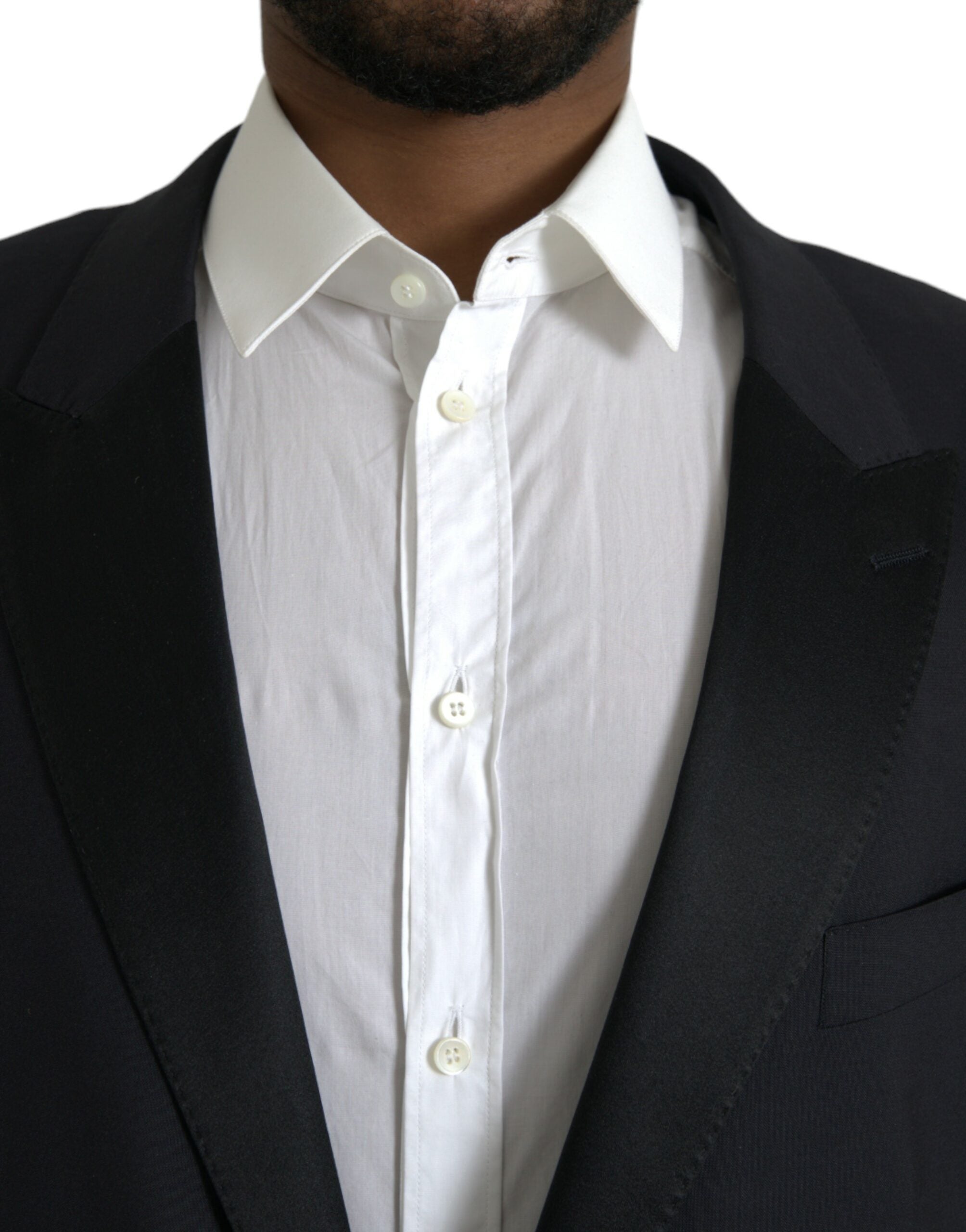 Dolce & Gabbana Blue MARTINI Single Breasted Coat Men's Blazer