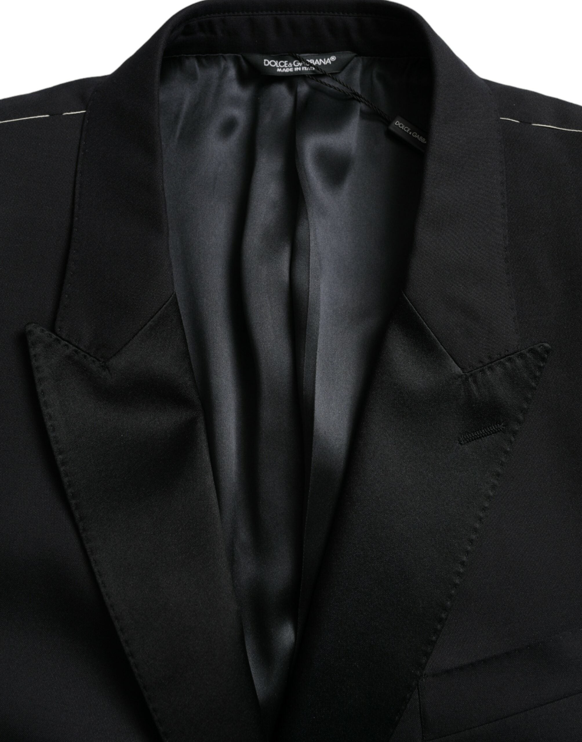 Dolce & Gabbana Blue MARTINI Single Breasted Coat Men's Blazer