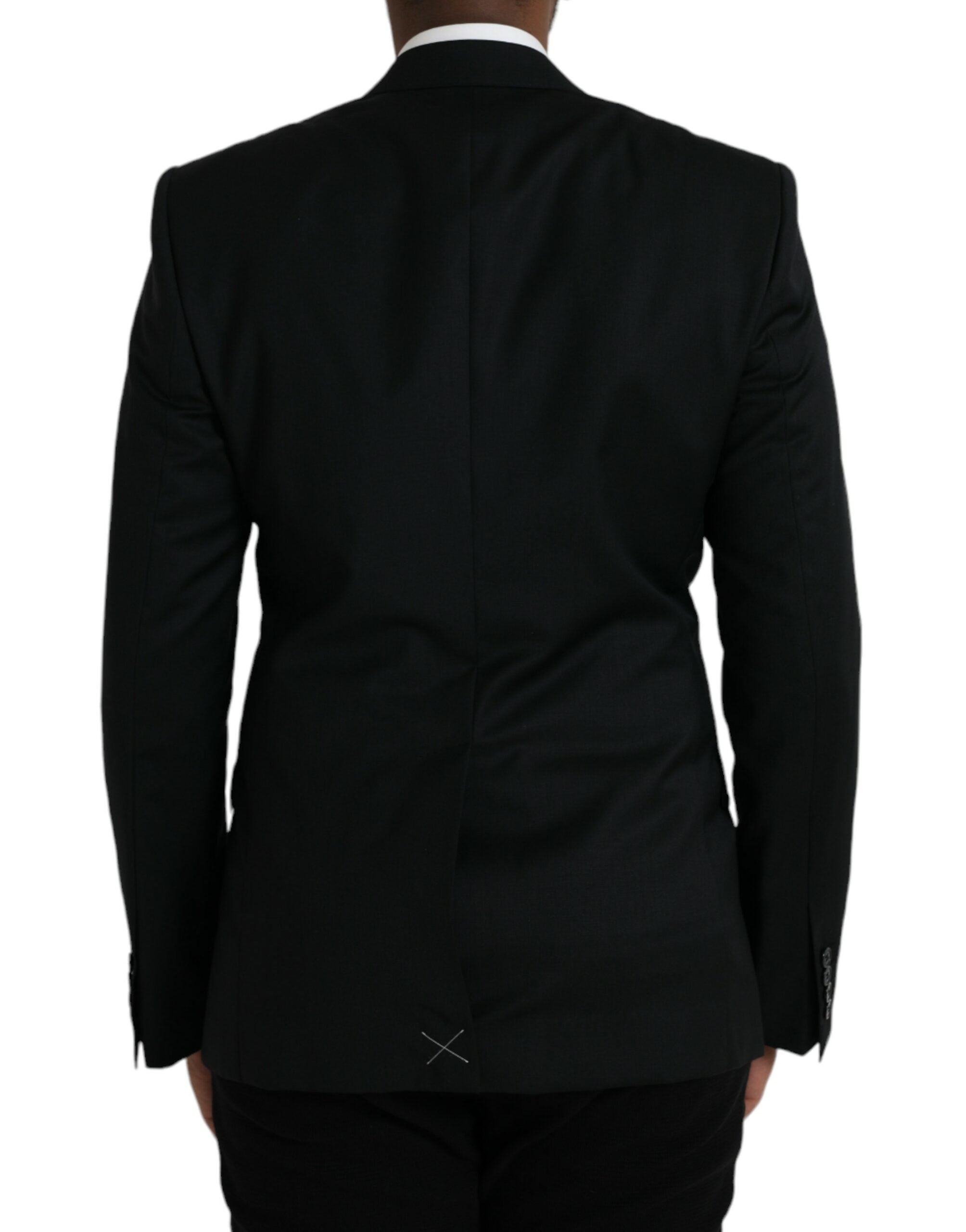 Dolce & Gabbana Black Wool MARTINI Single Breasted Men's Blazer