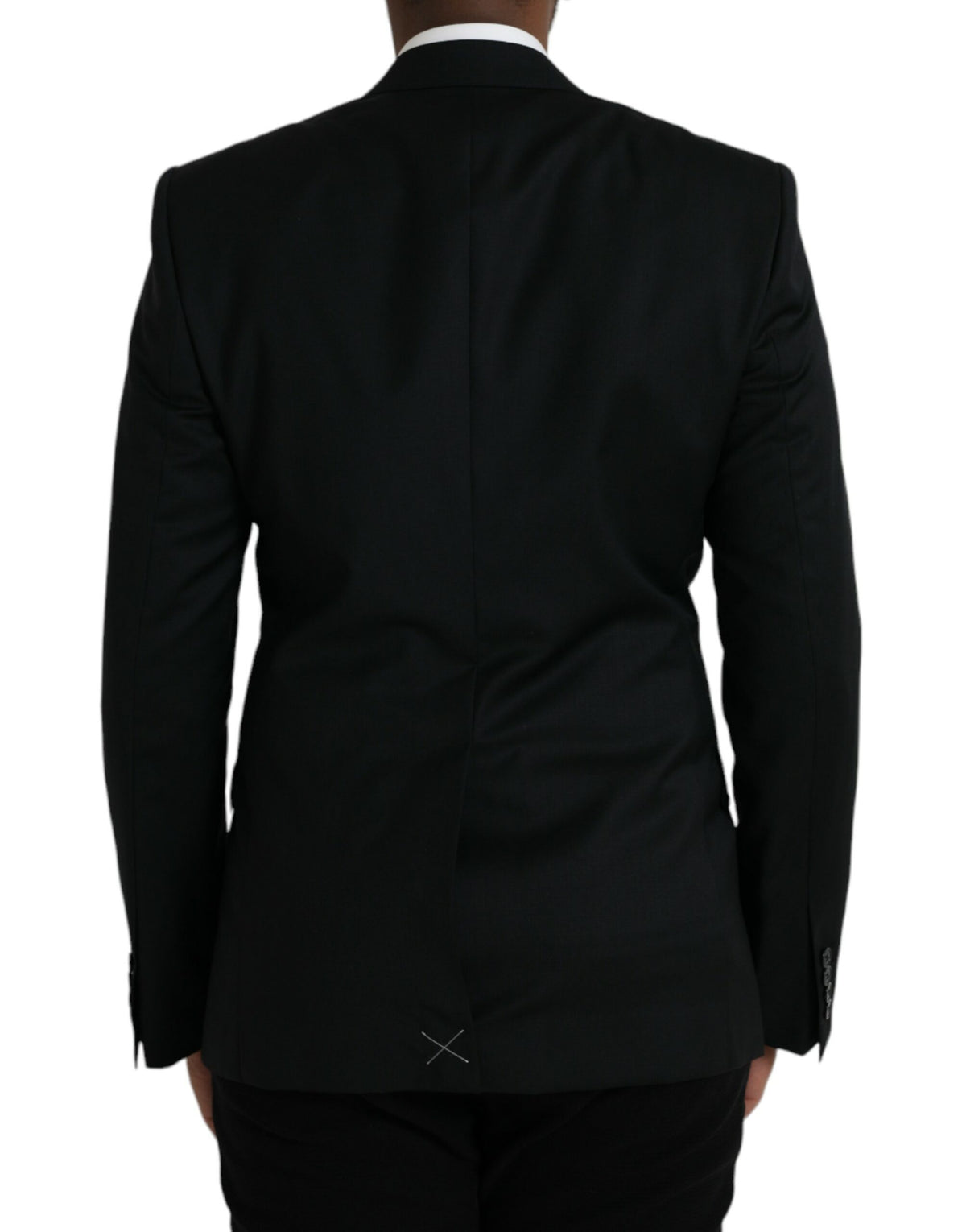 Dolce & Gabbana Black Wool MARTINI Single Breasted Men's Blazer