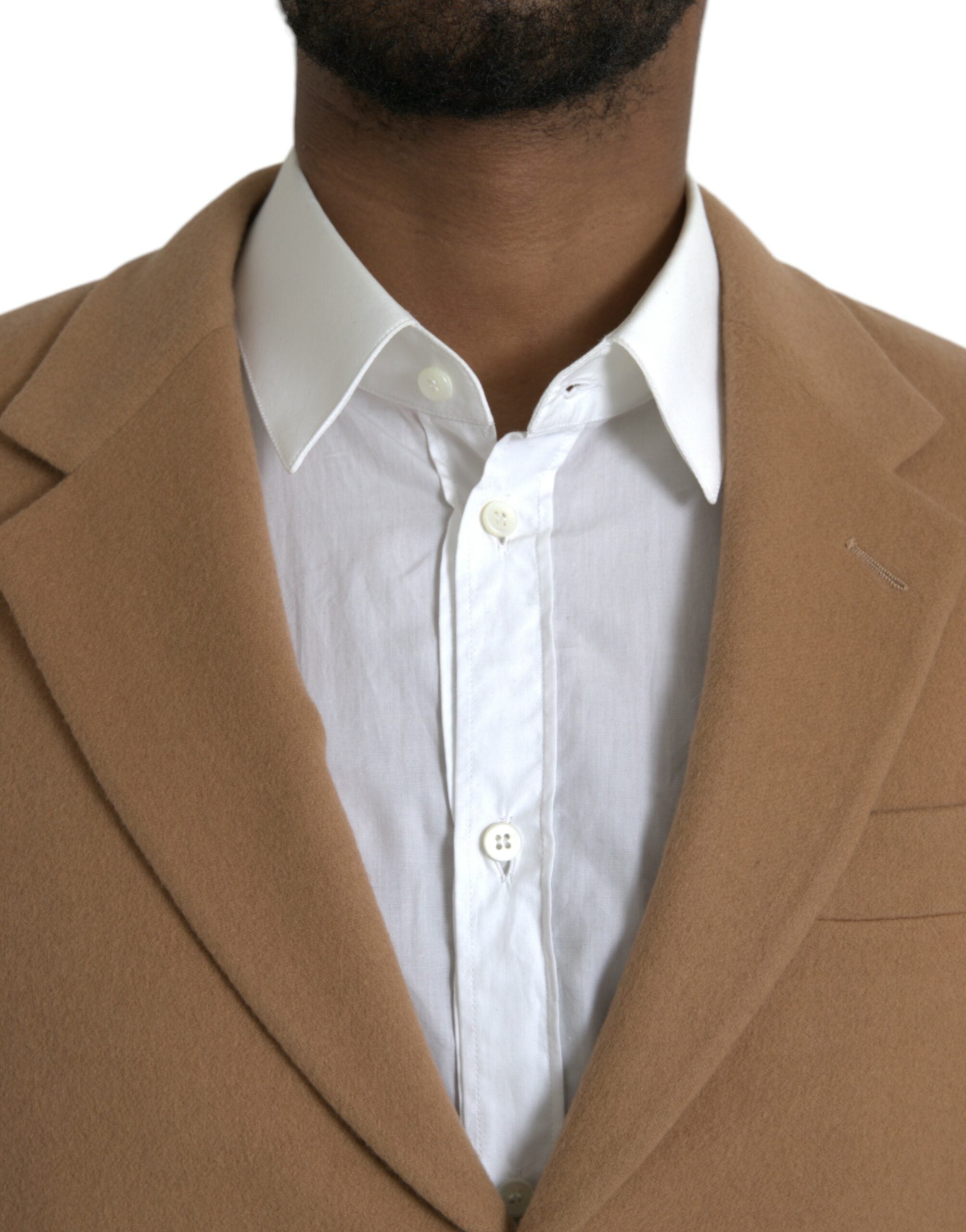 Prada Brown Cashmere 2 Piece Single Breasted Men's Suit