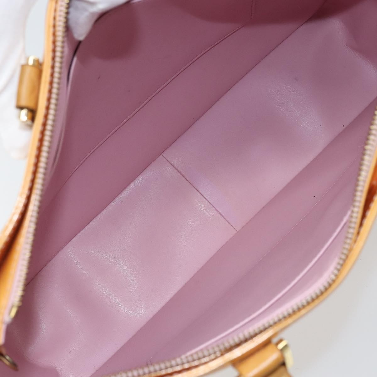 Louis Vuitton Columbus Monogram Vernis Beige Patent_Leather Tote Bag Bag (Pre-Owned)