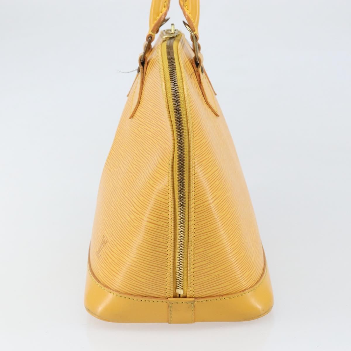 Louis Vuitton Alma Epi Leather Yellow Leather Handbag (Pre-Owned)