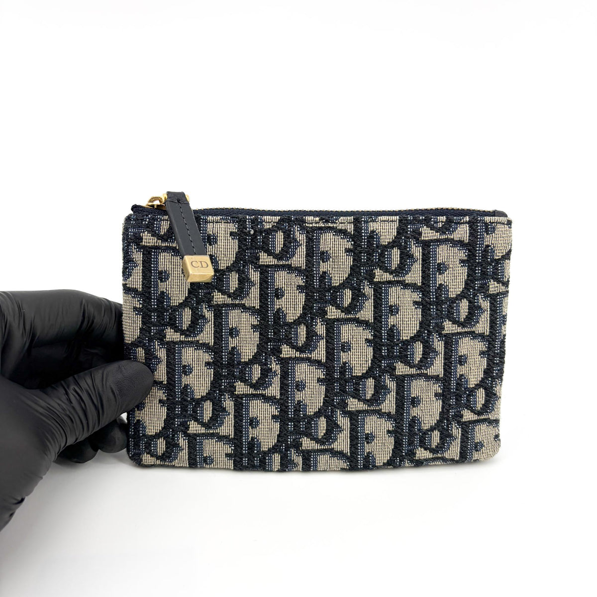 Christian Dior Travel Kit Oblique Canvas Beige Canvas Toiletry Case Accessory (Pre-Owned)