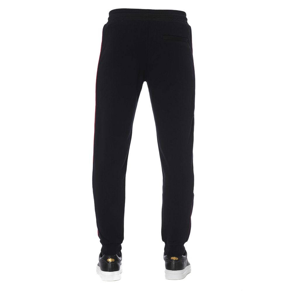 Trussardi Black Cotton Men Sports Men's Pants