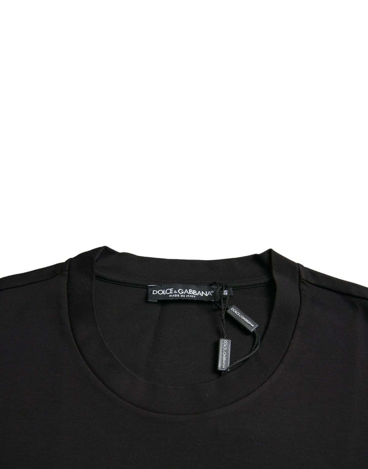 Dolce & Gabbana Black With Love Always Crew Neck Top Men's T-shirt
