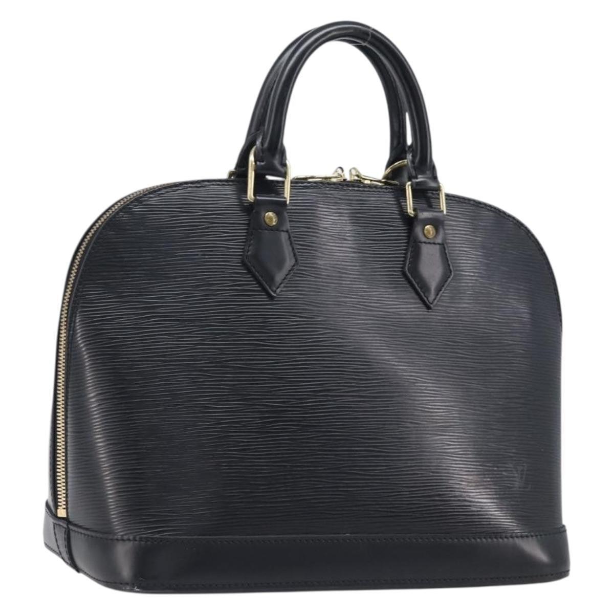 Louis Vuitton Vintage Alma Epi Leather Black Leather Handbag (Pre-Owned)