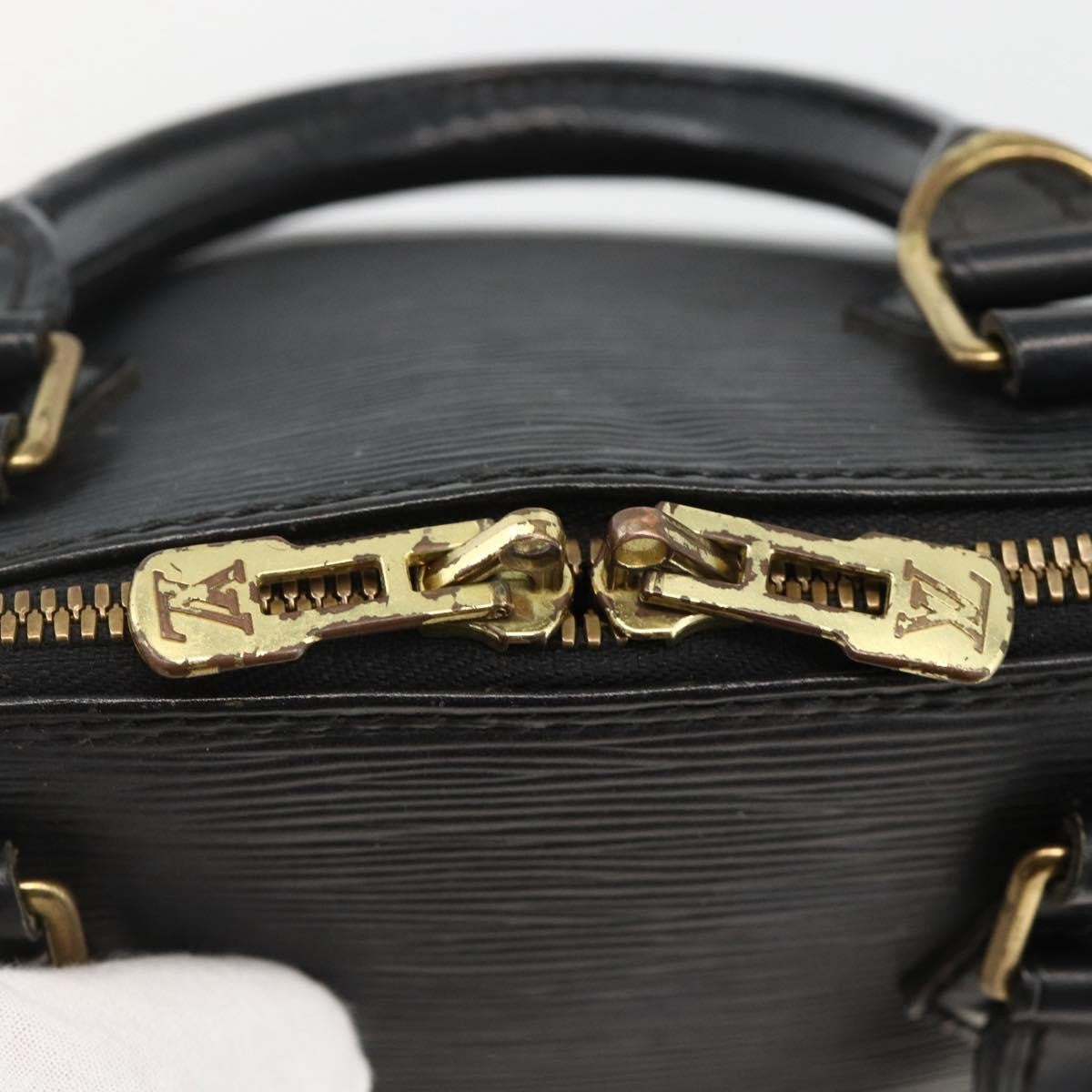 Louis Vuitton Alma Epi Leather Black Leather Handbag (Pre-Owned)