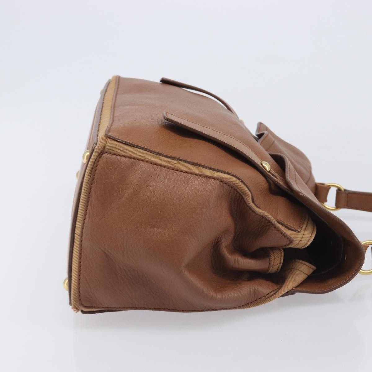 Saint Laurent Muse Two Leather Brown Leather Handbag (Pre-Owned)