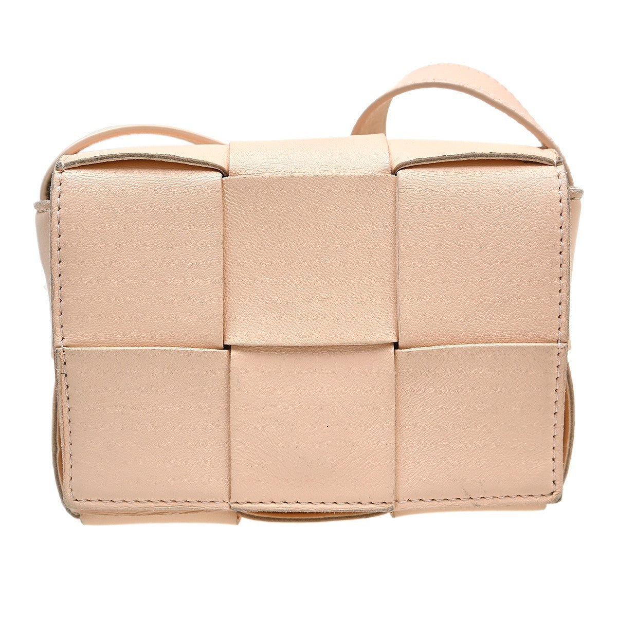 Bottega Veneta Candy Cassette Maxi Intrecciato Leather Pink Leather Crossbody Bag Bag (Pre-Owned)