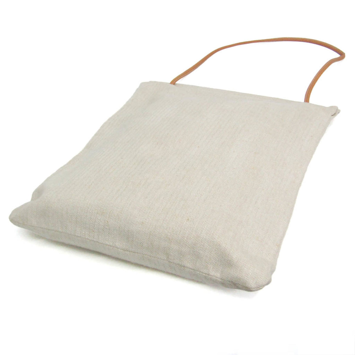 Hermes Aline Toile Beige Cotton Shoulder Bag Bag (Pre-Owned)
