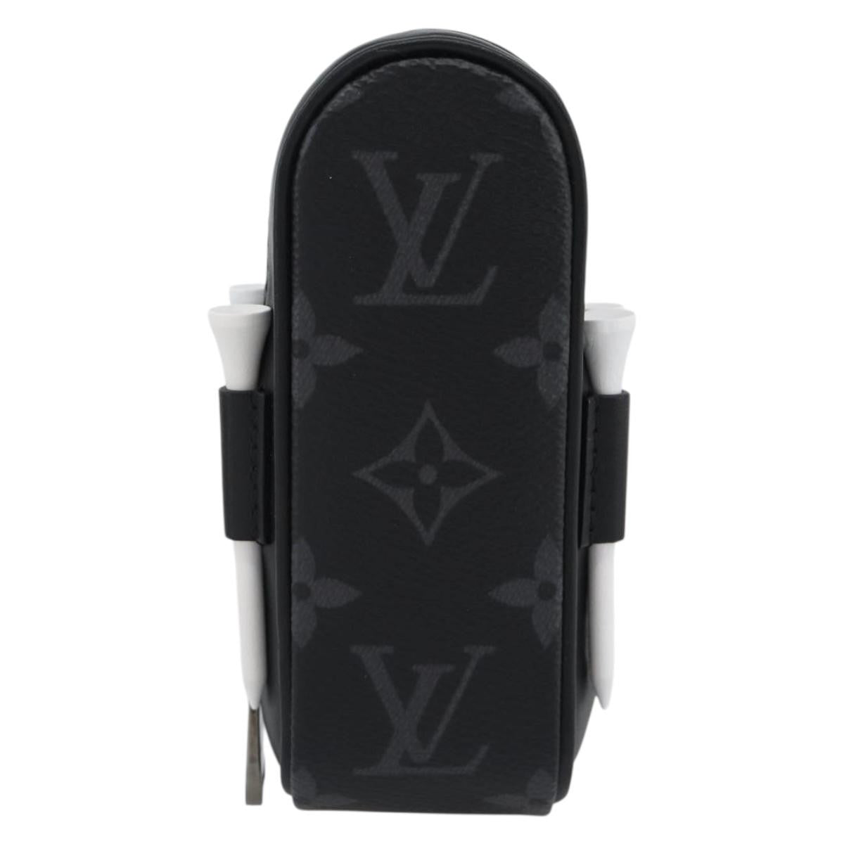 Louis Vuitton Golf Ball Case Monogram Black Canvas Clutche & Pouche Bag (Pre-Owned)
