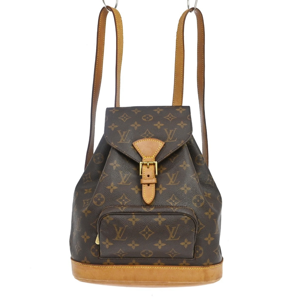 Louis Vuitton Vintage Montsouris Monogram Canvas Brown Canvas Backpack Bag (Pre-Owned)