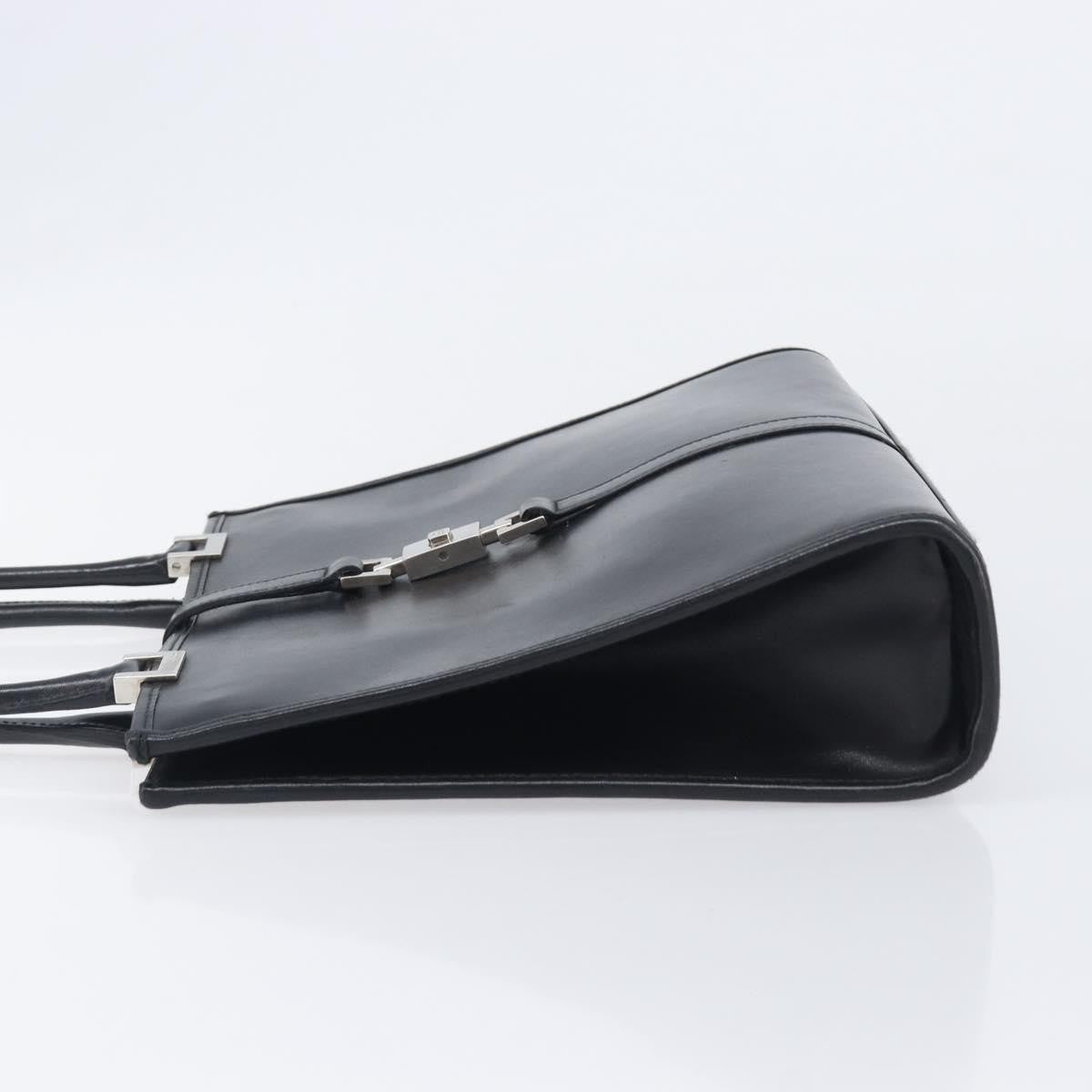 Gucci Jackie Leather Black Leather Tote Bag Bag (Pre-Owned)