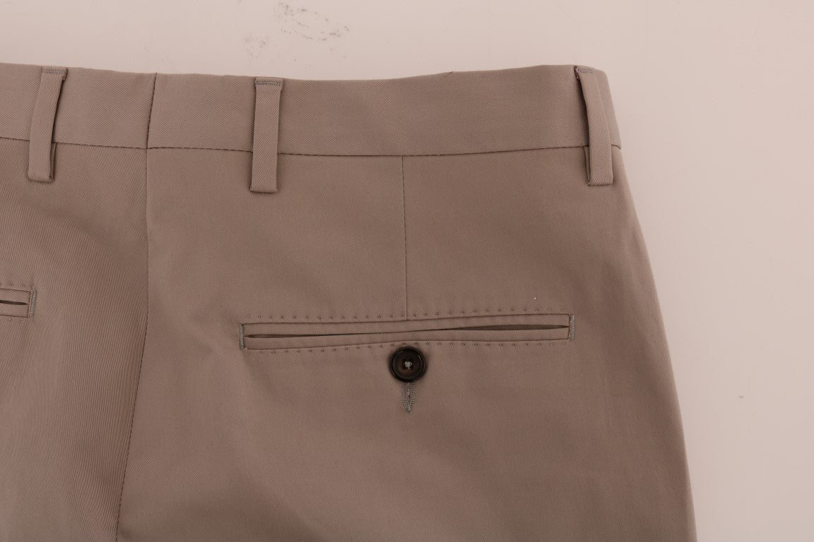 Dolce & Gabbana Beige Cotton Stretch Chinos Men's Pants