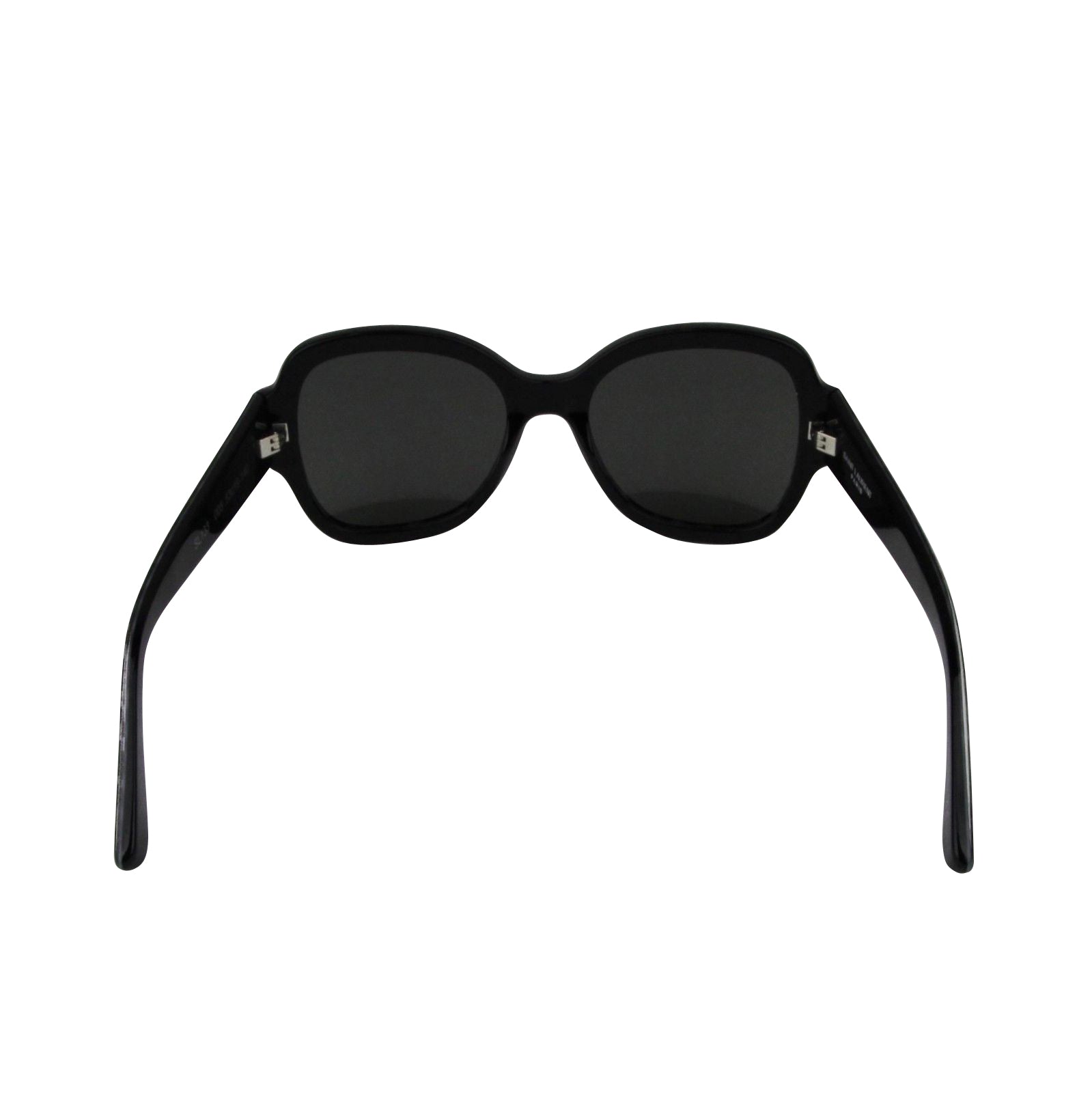 Saint Laurent Women's Silver Hearts With Black Large Sunglasses