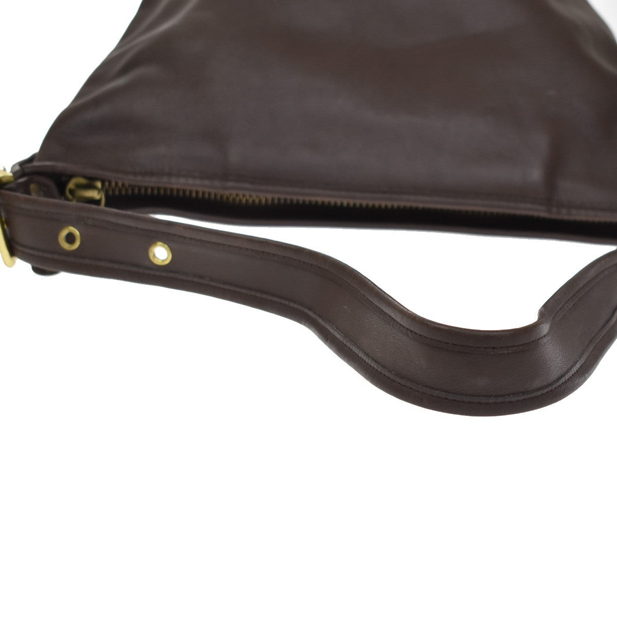 Coach Shoulder Leather Brown Leather Handbag (Pre-Owned)