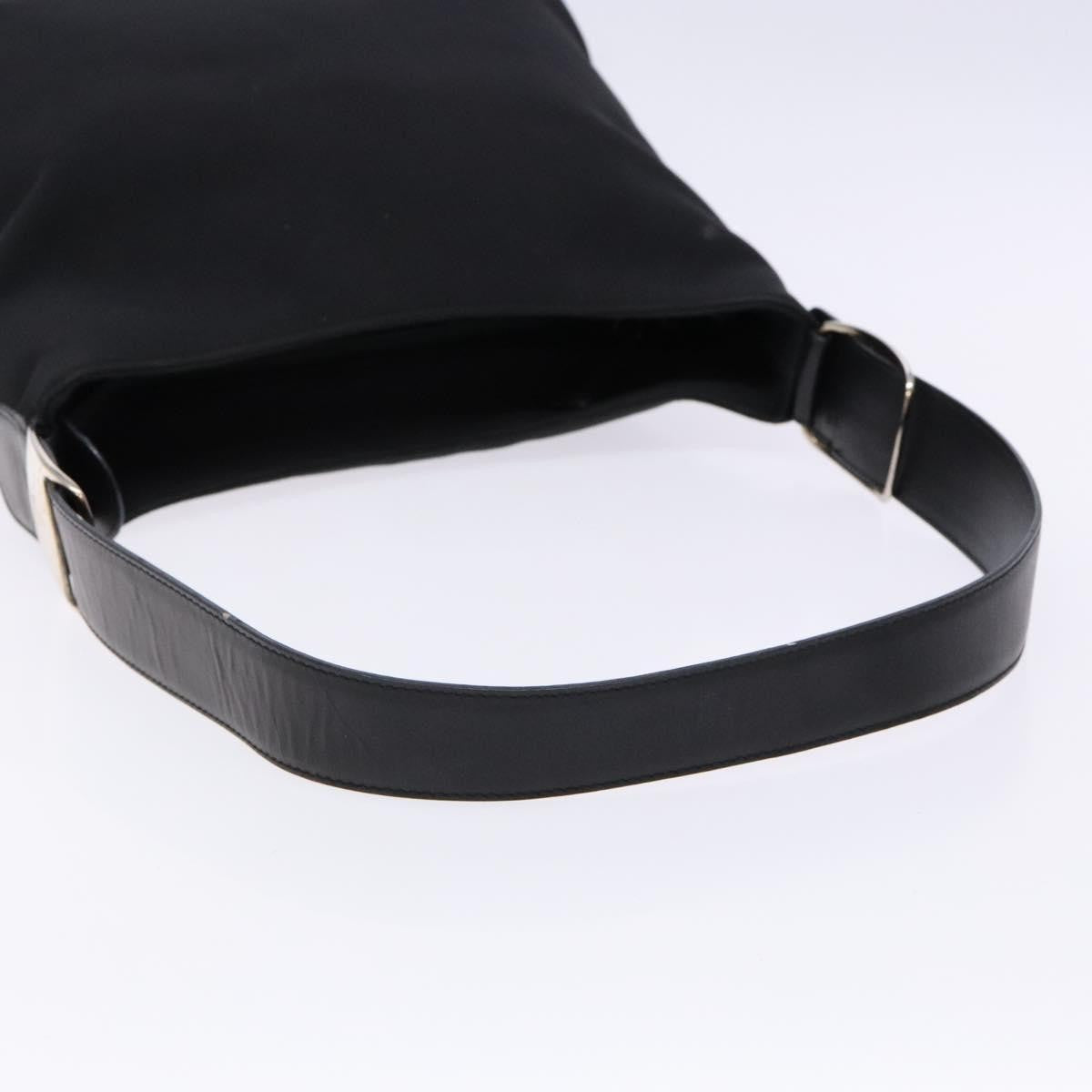 Salvatore Ferragamo Vala Canvas Black Canvas Bag (Pre-Owned)