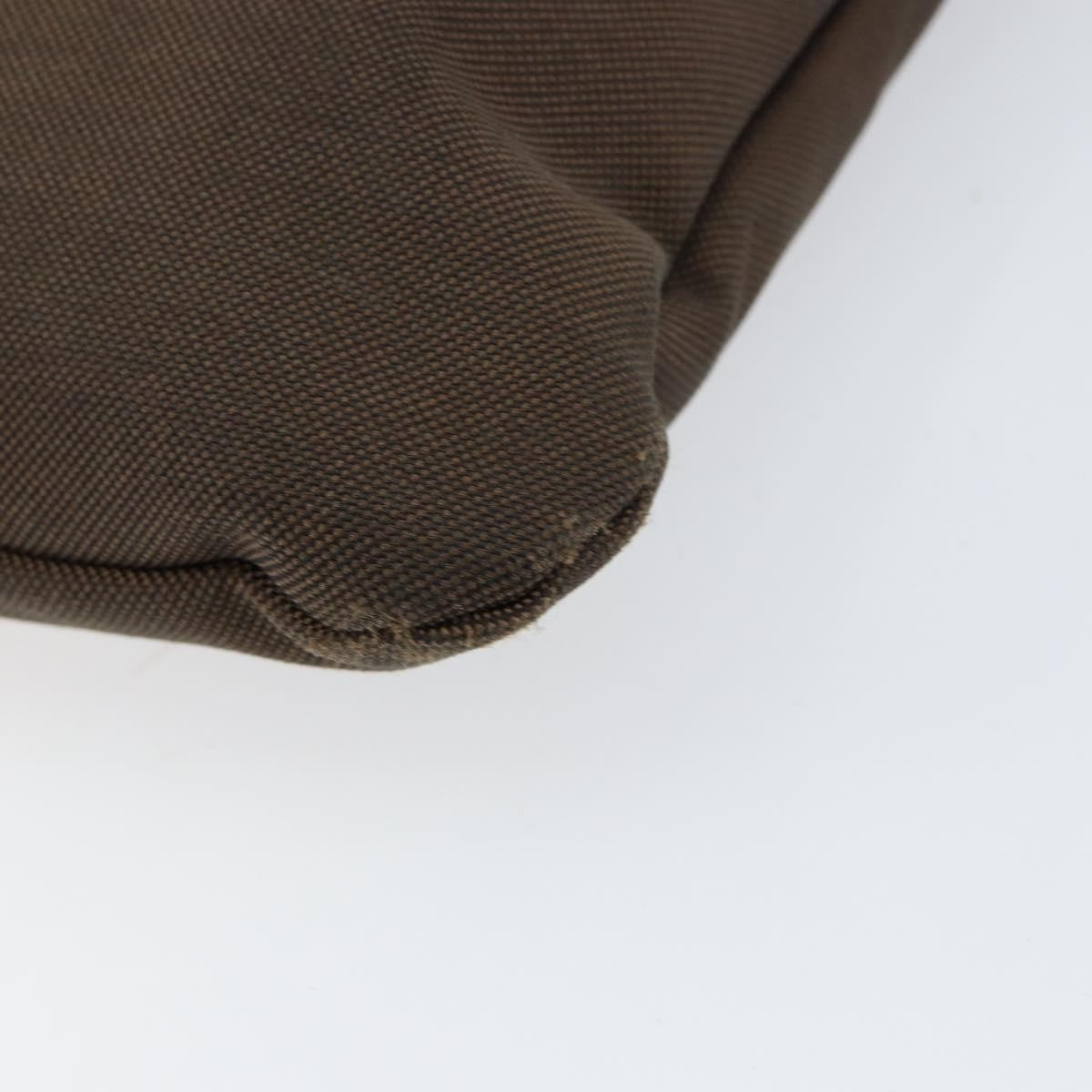 Prada Logo Flat Messenger Canvas Brown Canvas Shoulder Bag Bag (Pre-Owned)