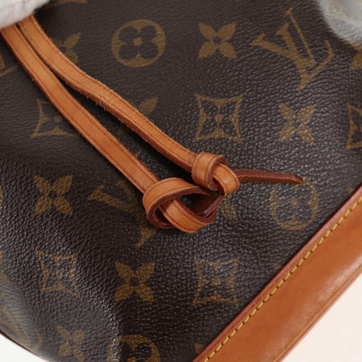 Louis Vuitton Petit Noe Nm Monogram Canvas Brown Canvas Handbag (Pre-Owned)