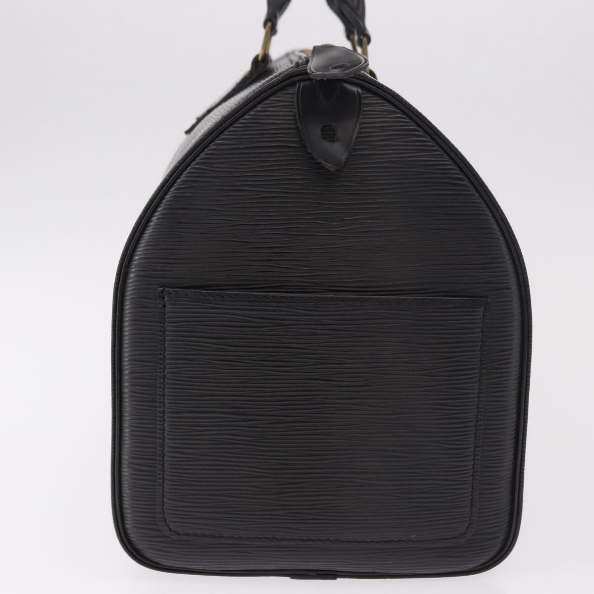 Louis Vuitton Speedy Epi Leather Black Leather Handbag (Pre-Owned)