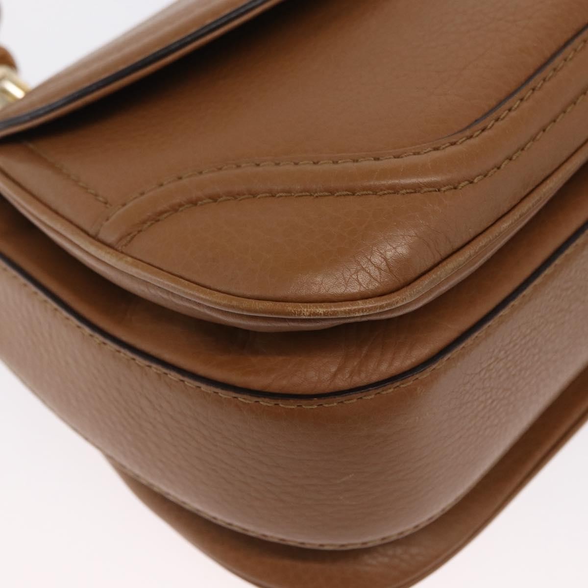 Gucci New Bamboo 1921 Top Handle Leather Brown Leather Handbag (Pre-Owned)
