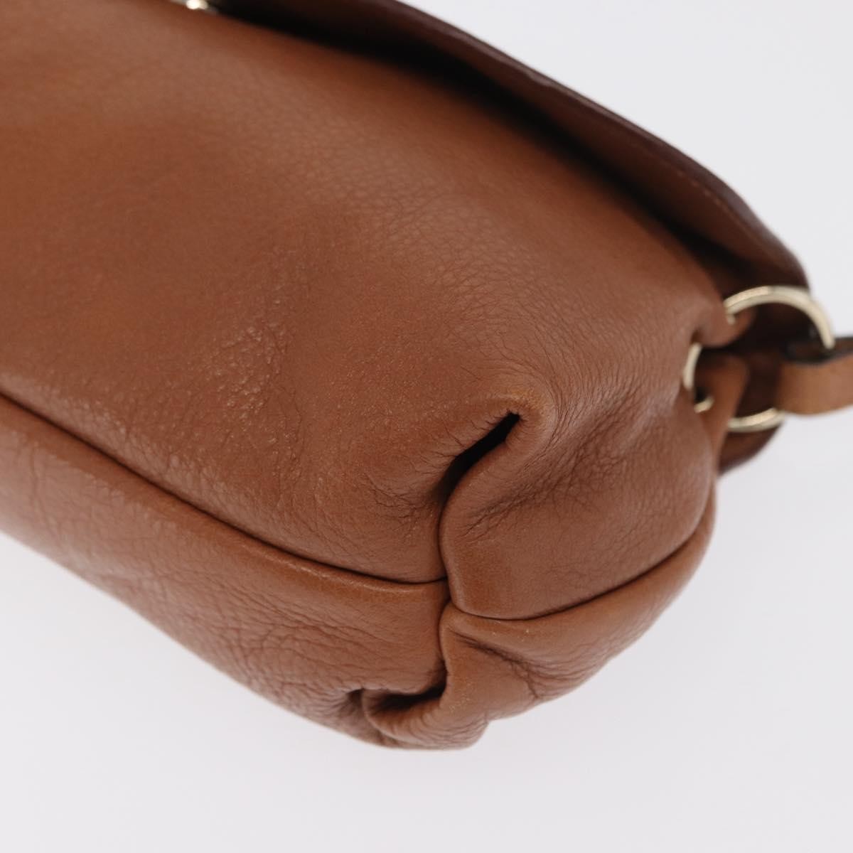 Chloe Lily Leather Brown Leather Shoulder Bag Bag (Pre-Owned)