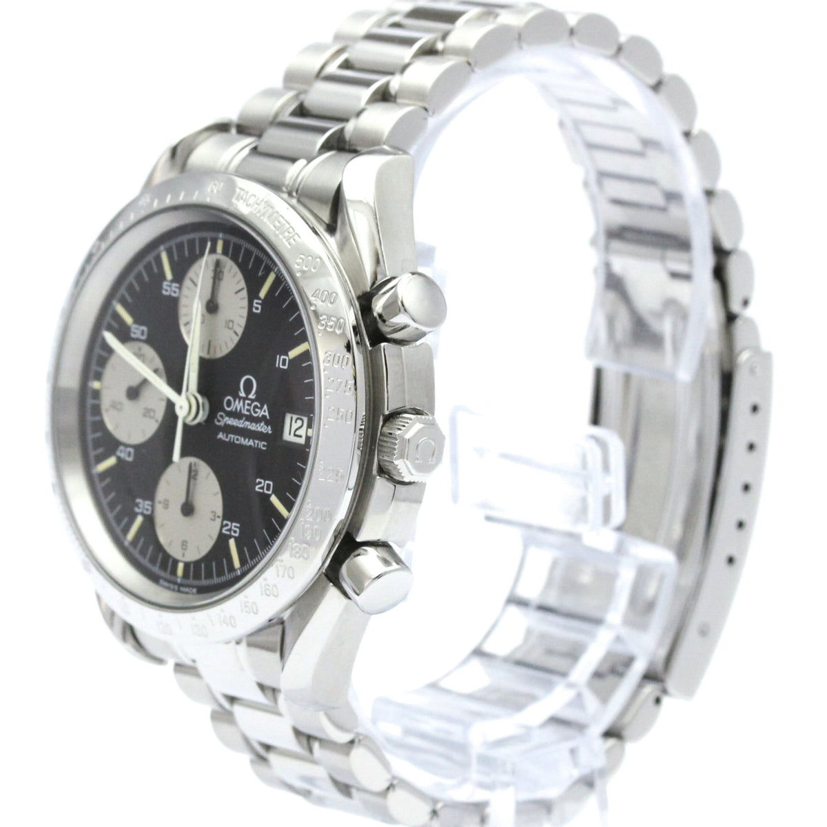 Omega Speedmaster Date Chronograph Limited Edition Automatic Stainless Steel Watch (Pre-Owned)