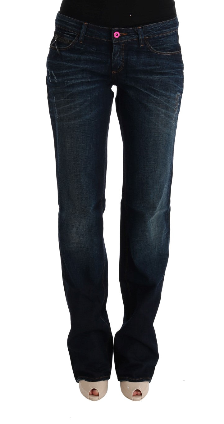 Costume National Blue Cotton Regular Fit Denim Women's Jeans