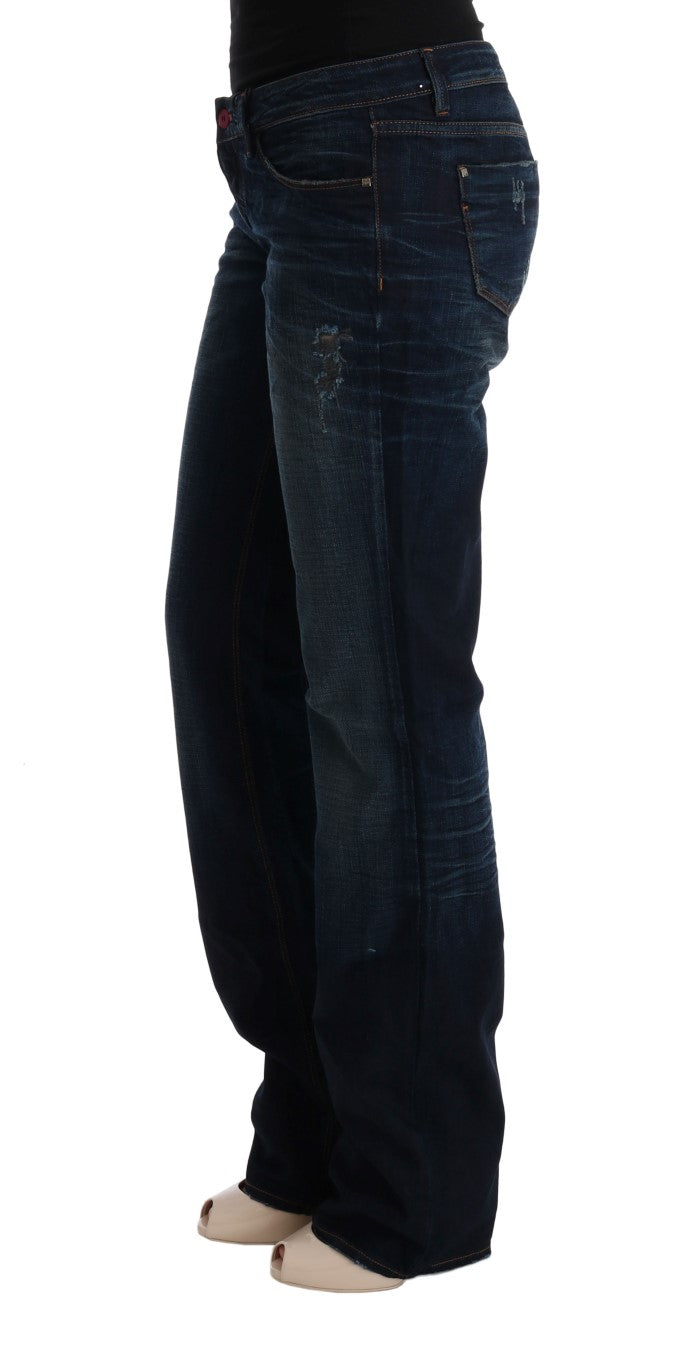 Costume National Blue Cotton Regular Fit Denim Women's Jeans