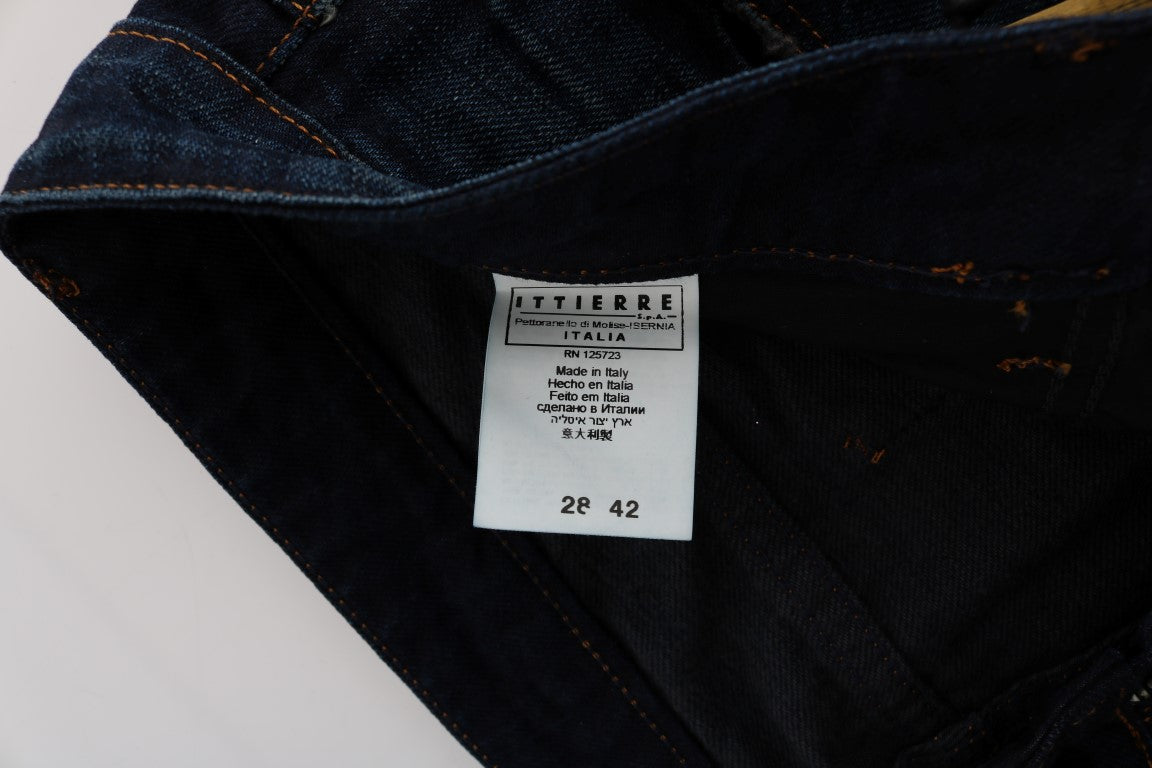 Costume National Blue Cotton Regular Fit Denim Women's Jeans