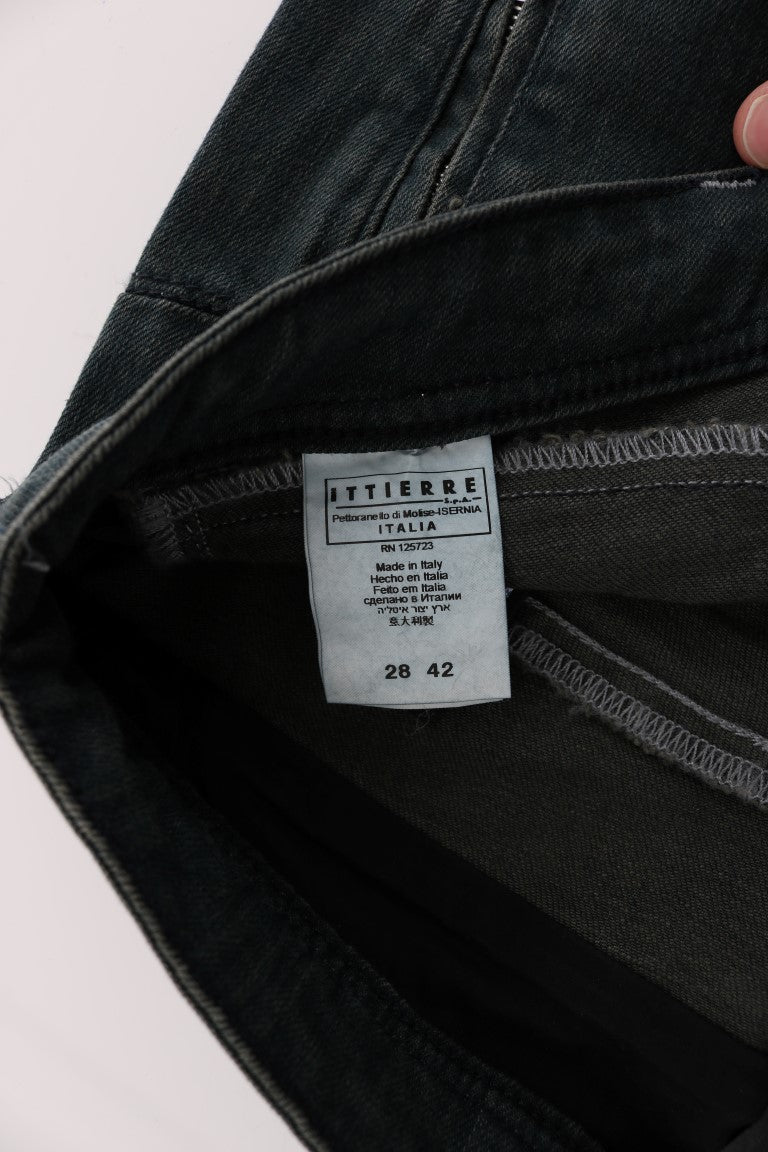 Costume National Gray Cotton Superslim Denim Women's Jeans