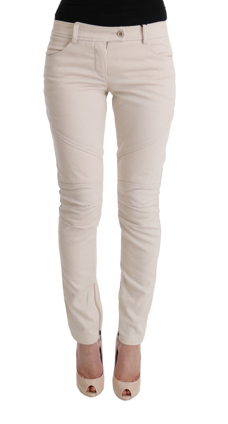 Ermanno Scervino White Slim Fit Casual Women's Jeans