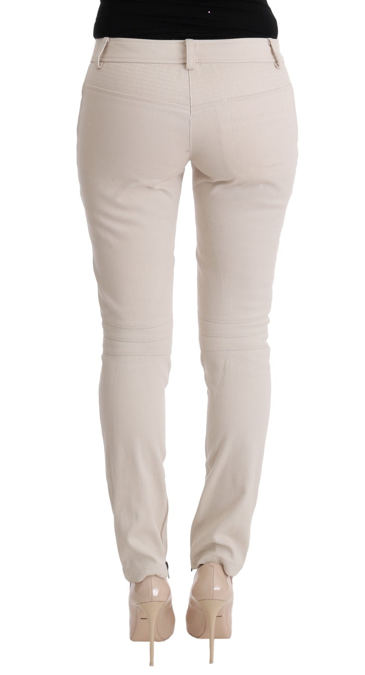 Ermanno Scervino White Slim Fit Casual Women's Jeans