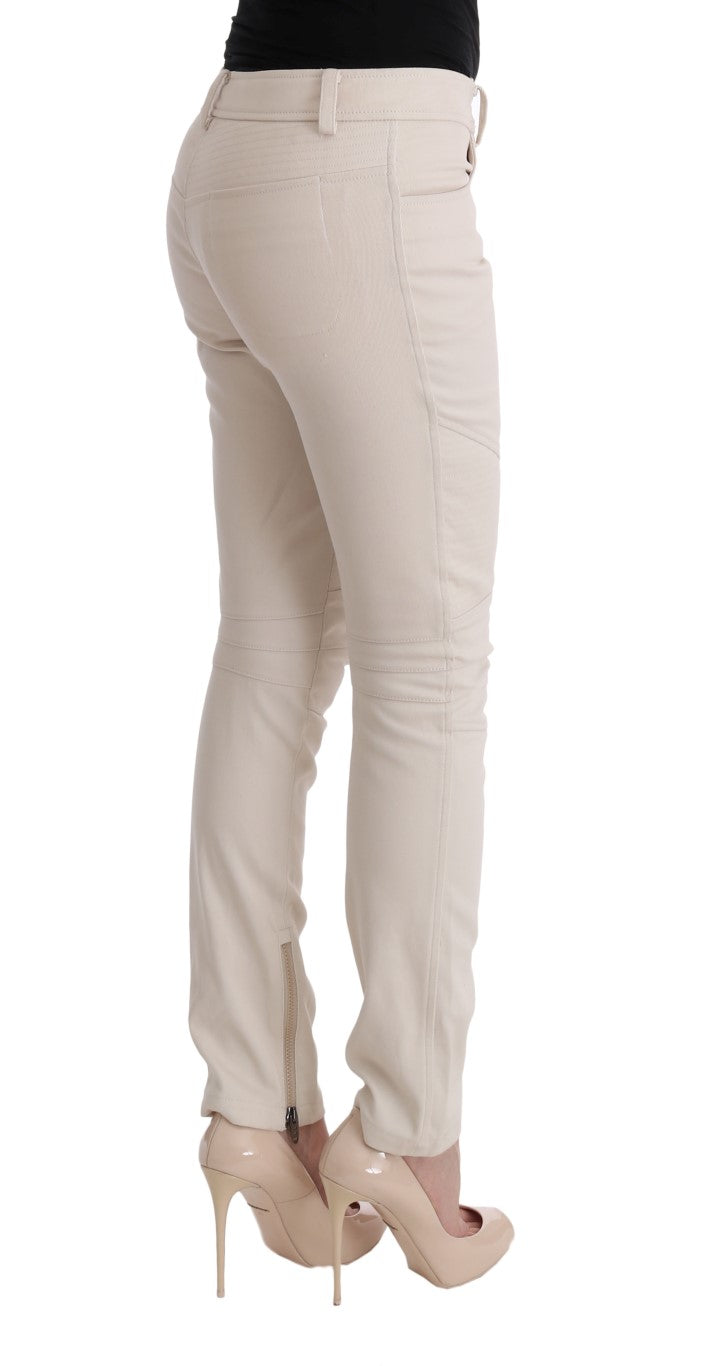 Ermanno Scervino White Slim Fit Casual Women's Jeans