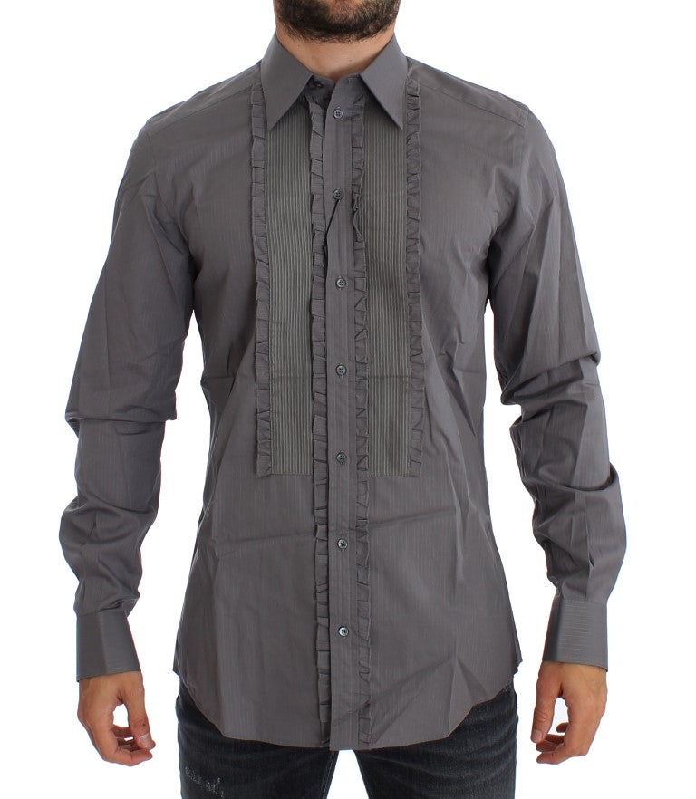 Dolce & Gabbana Purple Torero GOLD Slim Fit Dress Men's Shirt