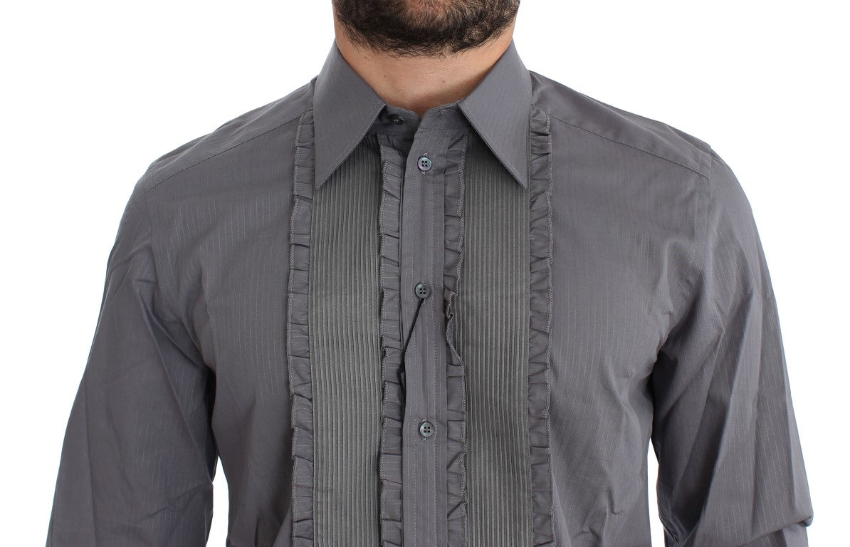 Dolce & Gabbana Purple Torero GOLD Slim Fit Dress Men's Shirt