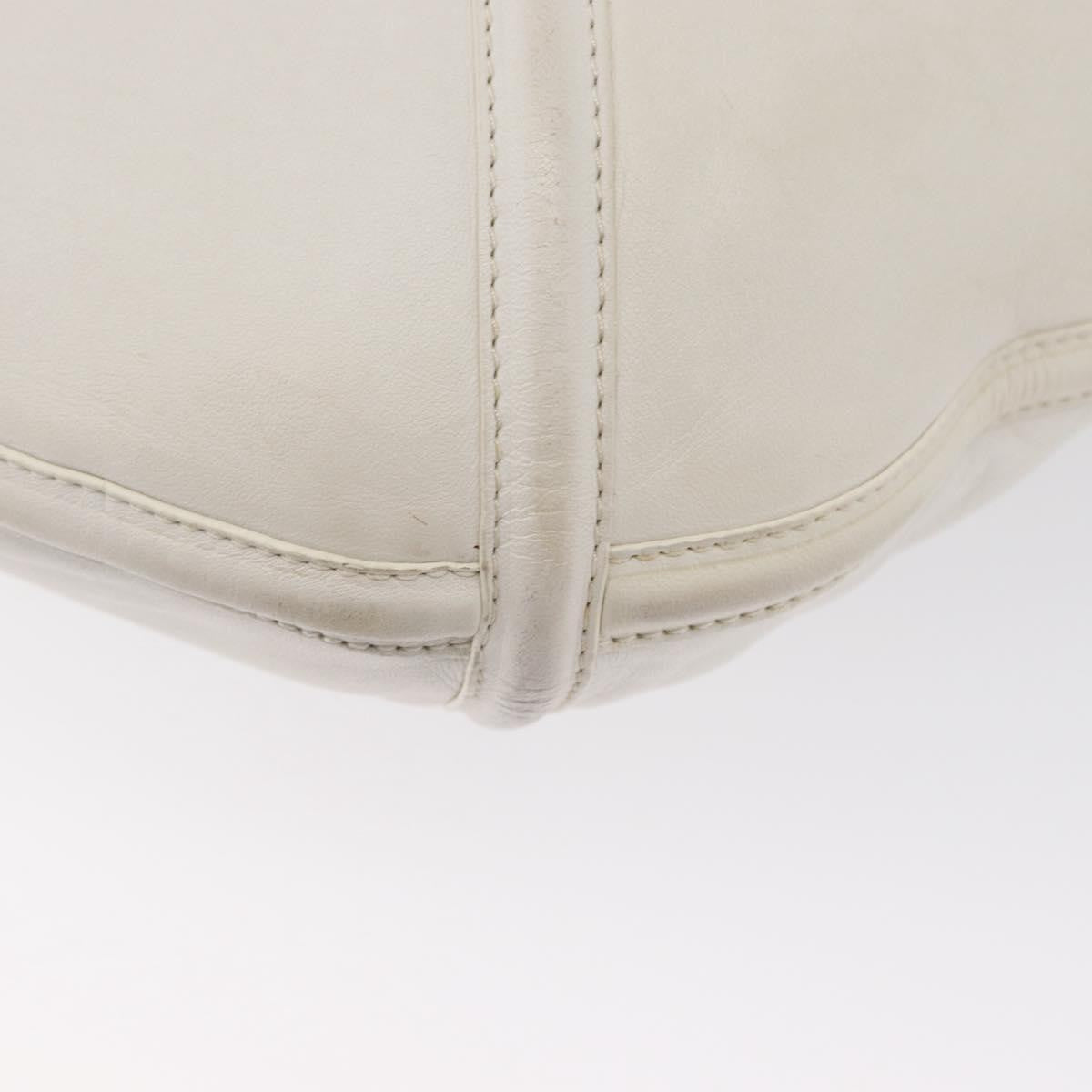Loewe Anagram Leather White Leather Shoulder Bag Bag (Pre-Owned)