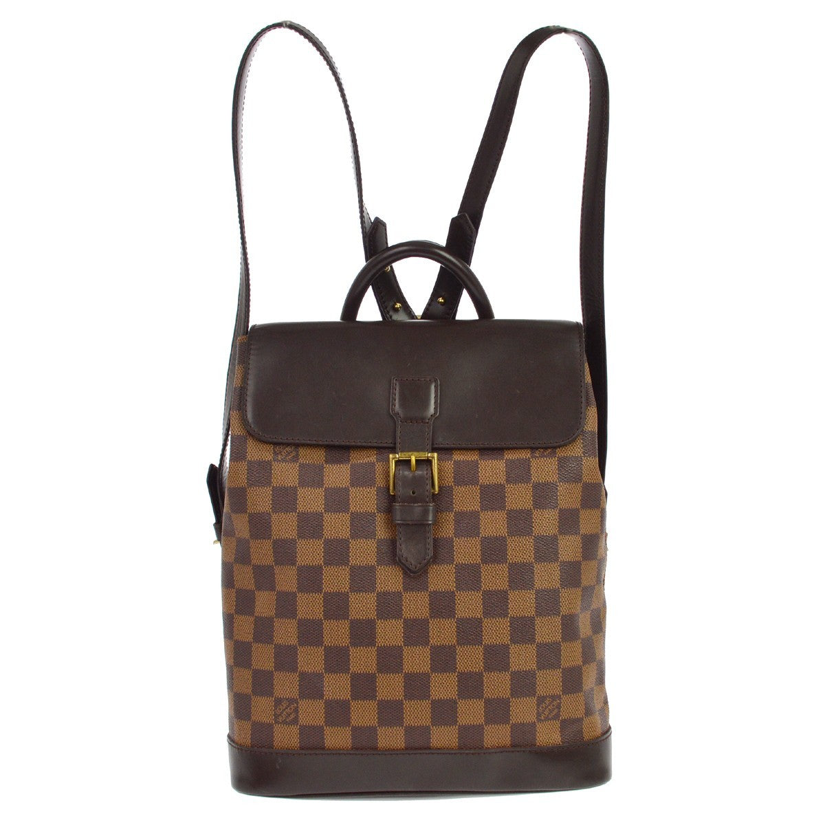 Louis Vuitton Soho Damier Brown Canvas Backpack Bag (Pre-Owned)