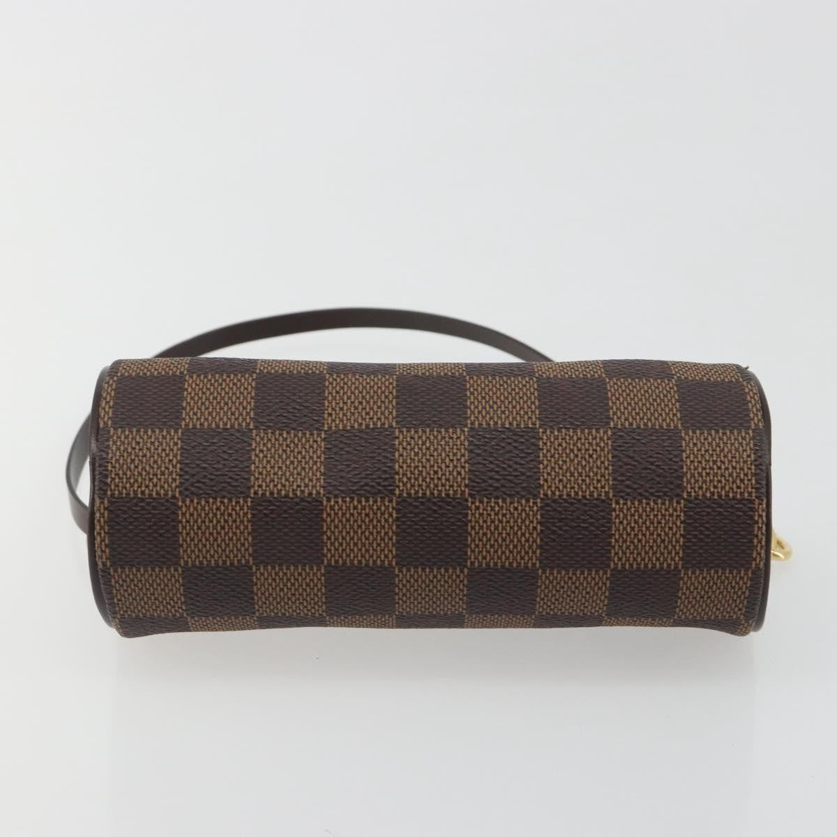 Louis Vuitton Papillon Pochette Damier Brown Canvas Clutche & Pouche Bag (Pre-Owned)