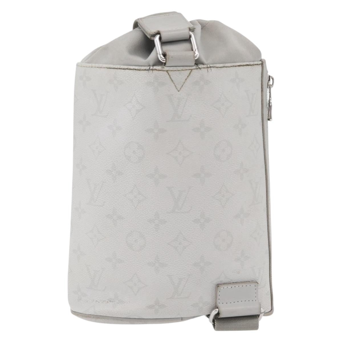 Louis Vuitton Chalk Sling Limited Edition Logo Story Monogram Canvas Gray Canvas Handbag (Pre-Owned)