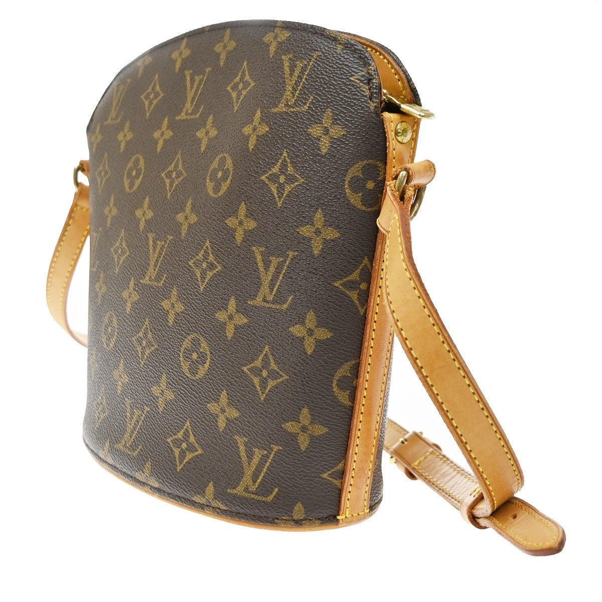 Louis Vuitton Drouot Monogram Canvas Brown Canvas Shoulder Bag Bag (Pre-Owned)