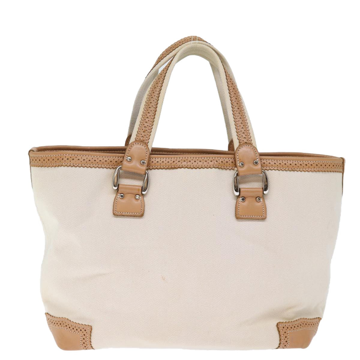 Burberry Blue Label Canvas Beige Canvas Tote Bag Bag (Pre-Owned)