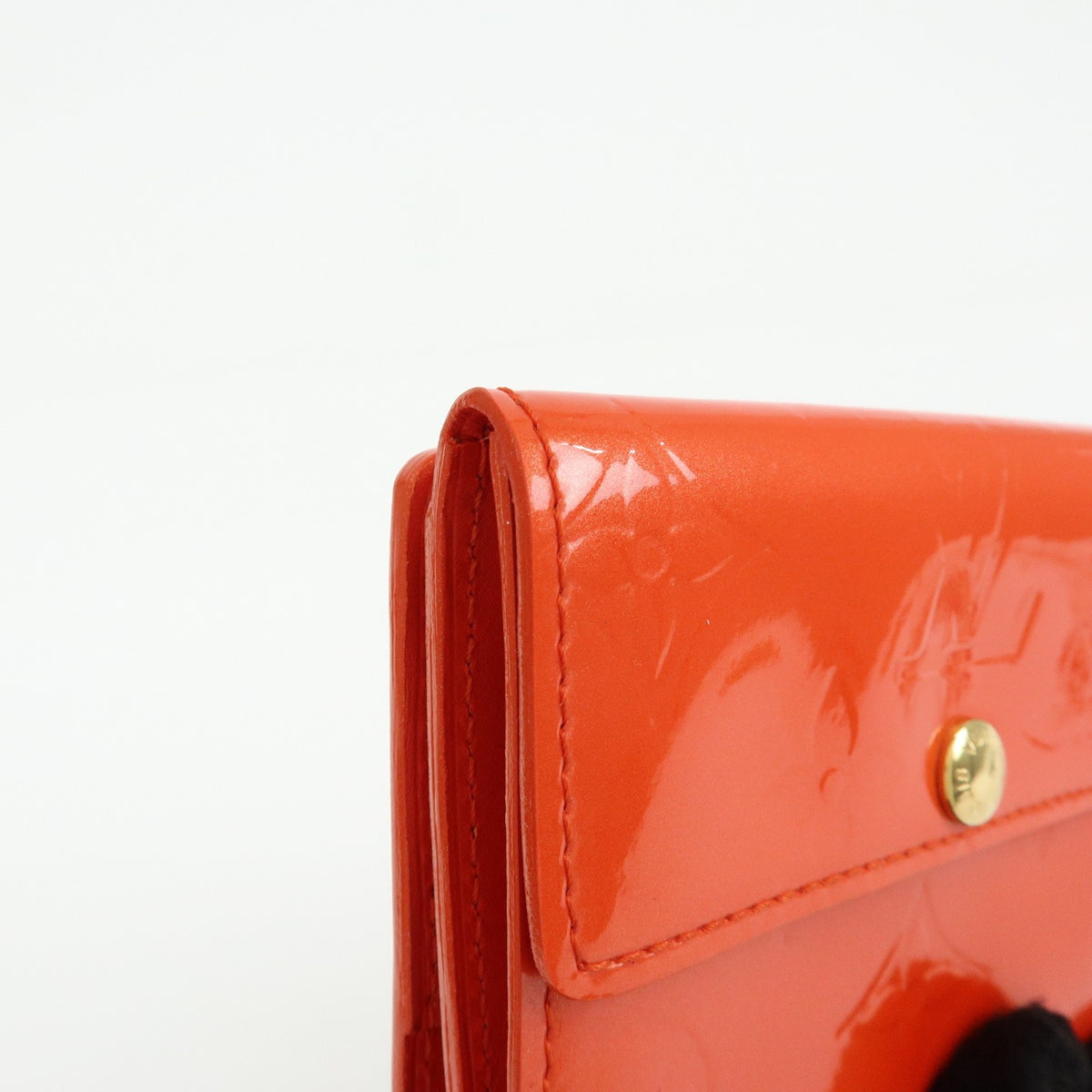 Louis Vuitton Ludlow Vernis Orange Leather Wallets Accessory (Pre-Owned)