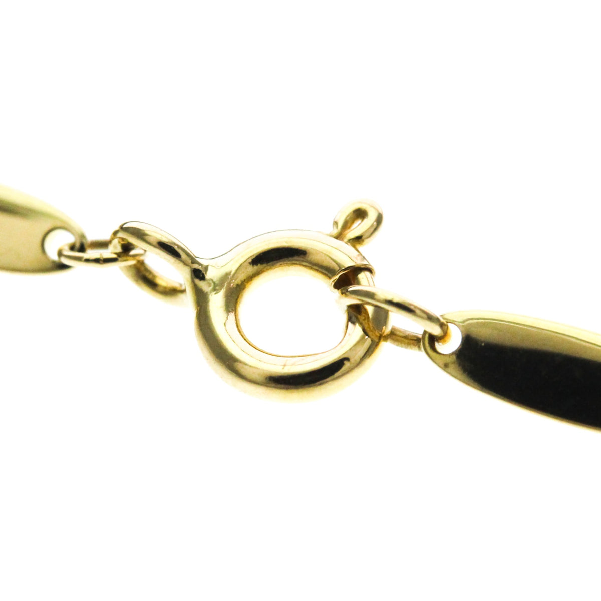Tiffany & Co. Elsa Peretti Diamonds By The Yard Pendant 18K Rose Gold With Pear-Shaped Diamond Yellow Yellow_Gold Necklace Jewelry (Pre-Owned)