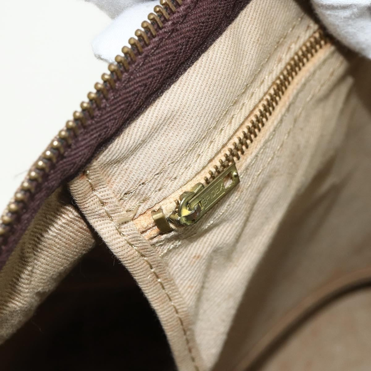 Christian Dior Vintage Trotter Canvas Brown Canvas Handbag (Pre-Owned)